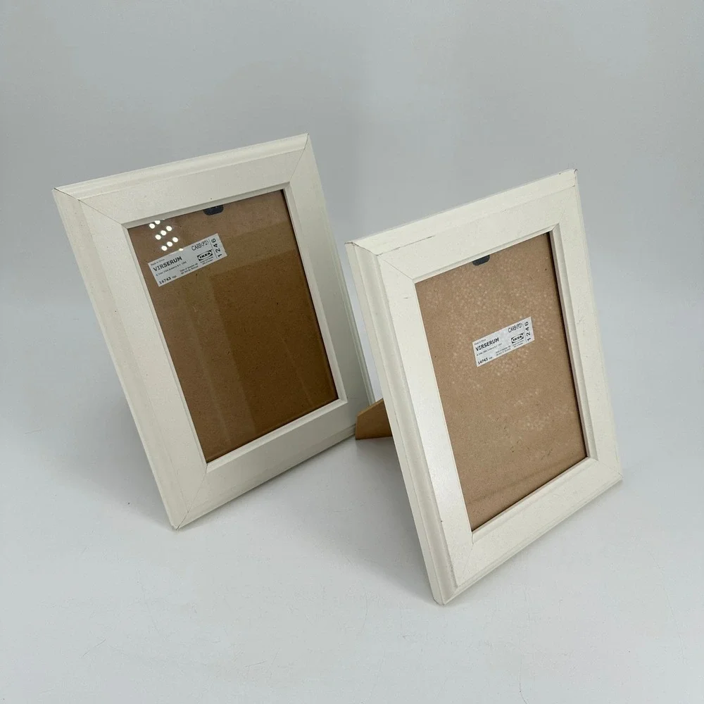 IKEA Virserum White Picture Frames Set of 2 for 5x7 Photos 14743